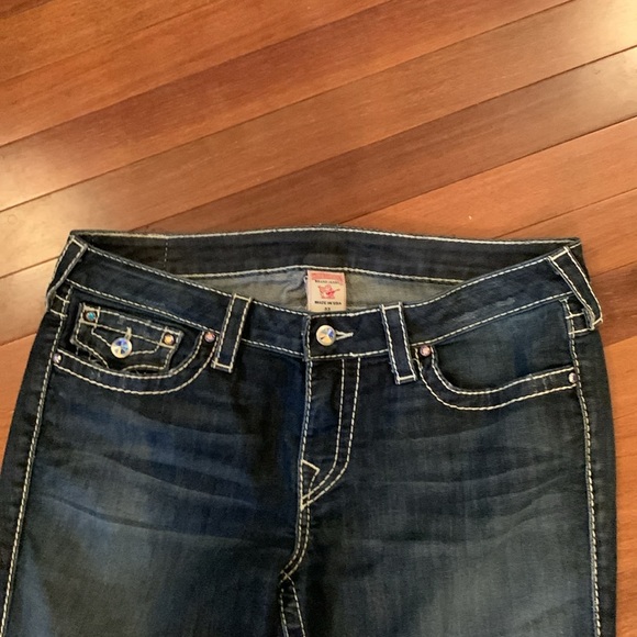 Denim True Religion jeans. Retro and professionally hemmed. Awesome jeans. - Picture 3 of 7